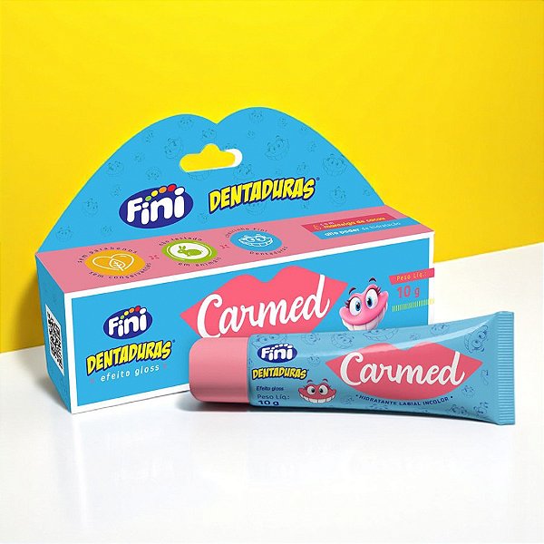 Carmed Fini Dentadura - Hidratante Labial Efeito Gloss - 10g - 1 unidade - Fini - Rizzo