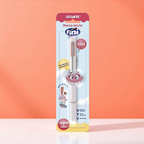 Marca Texto com Pingente - Dentadura - 1 unidade - Fini - Rizzo