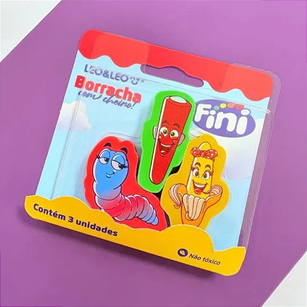 Mini Borracha com Cheiro - 3,5cm - 3 unidades - Fini - Rizzo