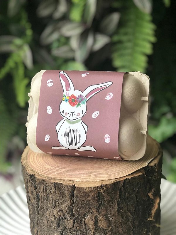 Mini Caixa Cru para 6 Ovos 50g - 14,5x10,5x7,5cm - 01 unidade - Rizzo Embalagens