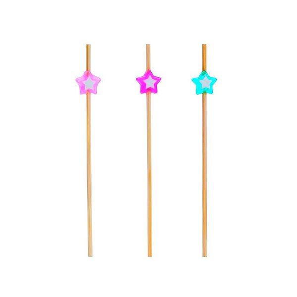 Pick Decorativo - Miçanga Estrela Festa dos Sonhos  - 24 unidades - Cromus - Rizzo