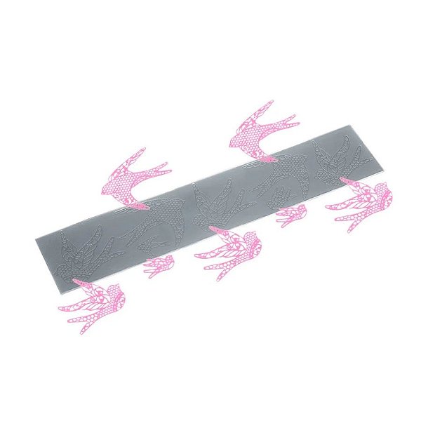 Molde de Silicone Tapete de Passarinhos - Ref. 264 - 1 unidade - Flexarte - Rizzo
