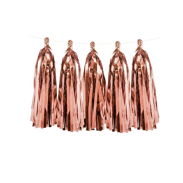 Varal de Pompons Metalizado - Rose - 25x35 / 2m - 1 unidade - Rizzo