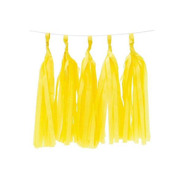 Varal de Pompons - Amarelo - 2m - 1 unidade - Rizzo