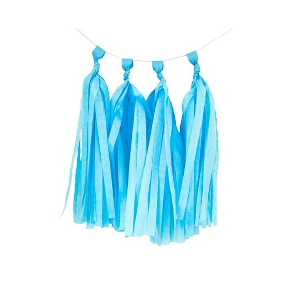 Varal de Pompons - Azul - 2m - 1 unidade - Rizzo