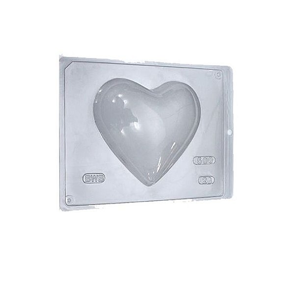 Forma de Acetato Coração Liso Ref 28 BWB Rizzo Embalagens
