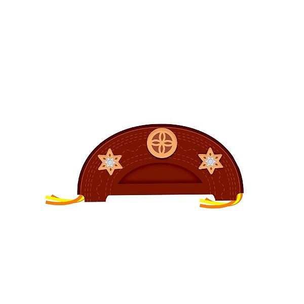 Chapéu Cangaceiro Infantil De Festa Junina - 33x14cm - 1 unidade - Piffer - Rizzo