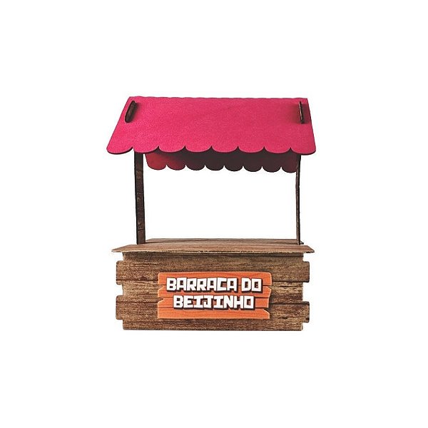 Enfeite De Mesa Barraca Do Beijinho De Festa Junina - 23,5x18,5x13,5cm - 1 unidade - Piffer - Rizzo
