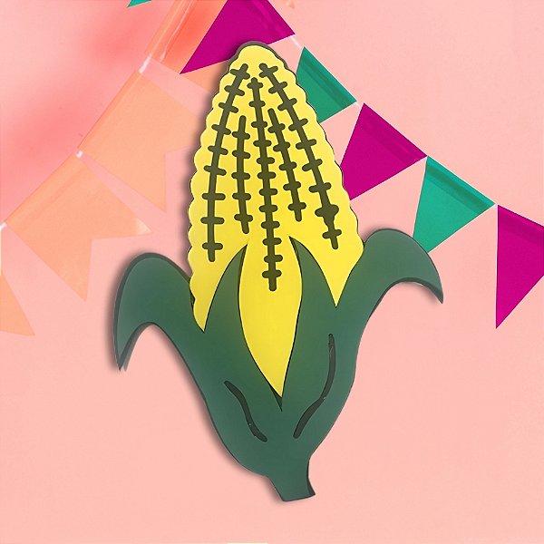 Painel Decorativo Milho De Festa Junina - 20x18cm - 1 unidade - Rizzo