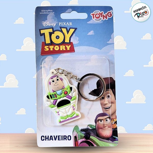 Chaveiro Emborrachado Buzz Lightyear - Toy Story - 5cm - 1 unidade - Disney Original - Rizzo