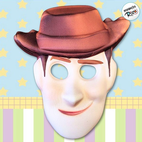 Máscara de EVA - Woody - Toy Story - 1 unidade - Disney Original - Rizzo