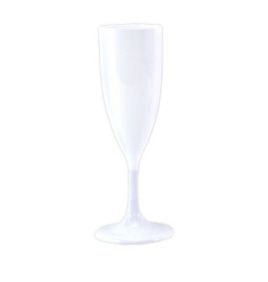 Taça Champagne Descartável Branco 140ml - 05 unidades - Descarfest - Rizzo Embalagens