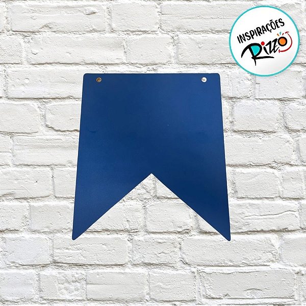 Banderola Azul Grande Em MDF De Festa Junina - 25x25cm - 1 unidade - Rizzo