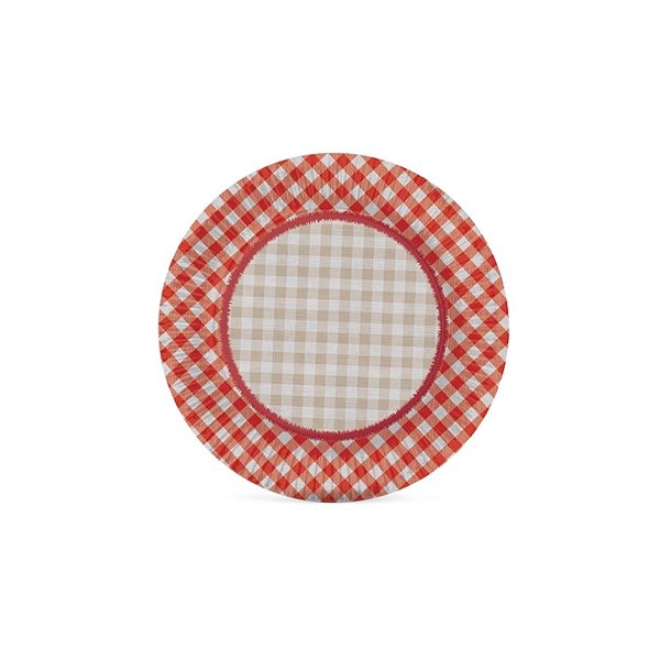 Bandeja Laminada N°6 De Festa Junina - Xadrez - 31,5x31,5cm - 1 unidade - Cromus - Rizzo