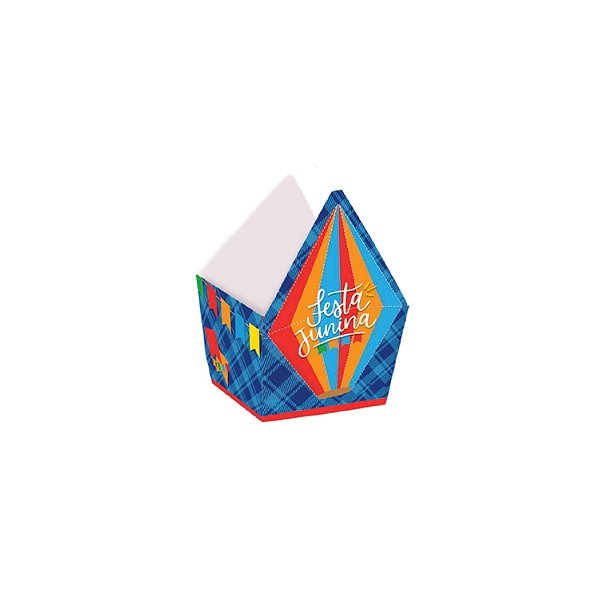 Cachepot Balão De Festa Junina - Arraiá Bão Demais - 9x9x8cm - 8 unidades - Cromus - Rizzo