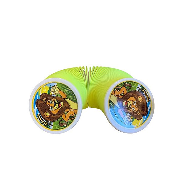 Lembrancinha Mola Maluca Brinquedo - Turma da Floresta - Amarelo - 7x6,5cm - 1 unidade - Rizzo