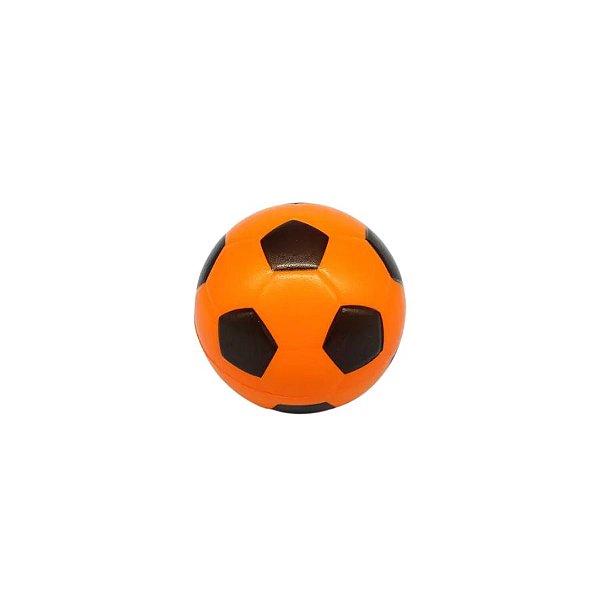 Brinquedo Mini Bola De Futebol de Espuma - Laranja - 5cm - 1 unidade - Rizzo