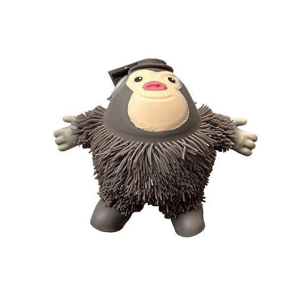 Brinquedo Gorila Squishy - Cinza - 21cm - 1 unidade - Rizzo
