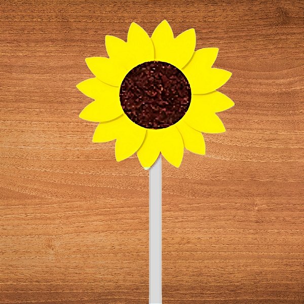 Pick Decorativo de Festa Junina - Girassol - 6 unidades - Rizzo