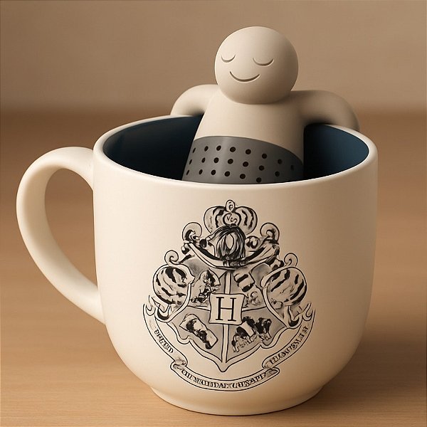Caneca Com Infusor Para Chá Hogwarts - 350ml - 1 unidade - Zona Criativa - Rizzo
