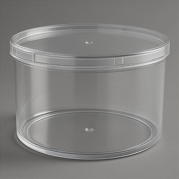 Caixa Acrilica Transparente Redonda - 20x10x20cm - 1 unidade - Rizzo - Rizzo