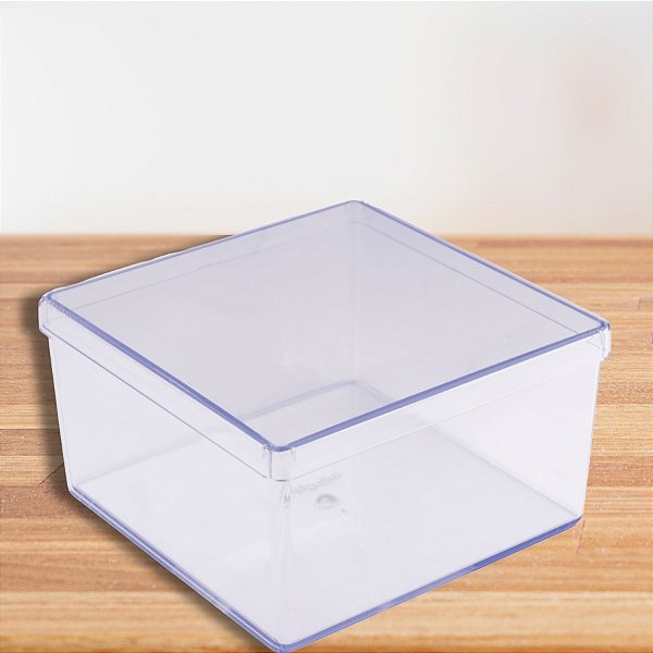 Caixa Acrilica Transparente Quadrada - 15x15x10cm - 1 unidade - Rizzo - Rizzo