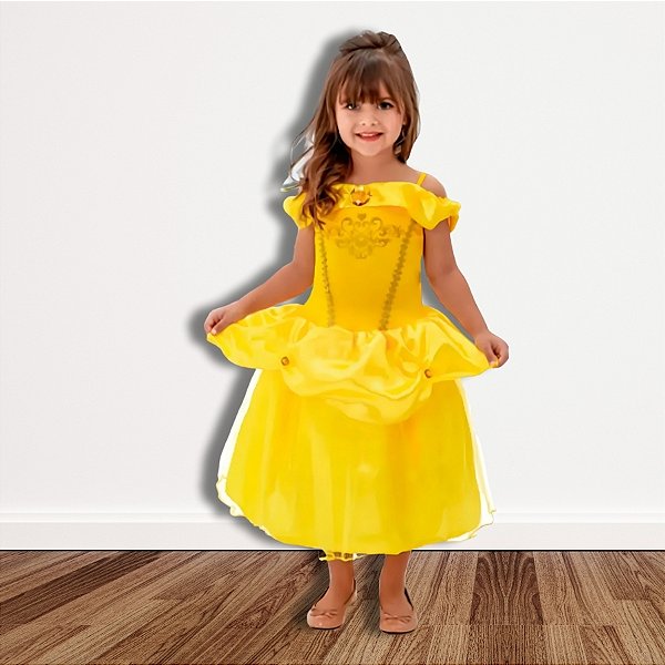Fantasia Infantil Princesinha Cristal Amelie - Vestido Longo - G de 10 a 12 anos - 1 unidade - Rizzo