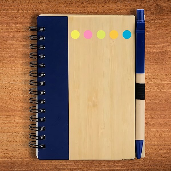 Bloco para Anotação Com Caneta E Autoadesivo - Azul - 70 Folhas - 11,5x15,5cm - 1 unidade - Rizzo