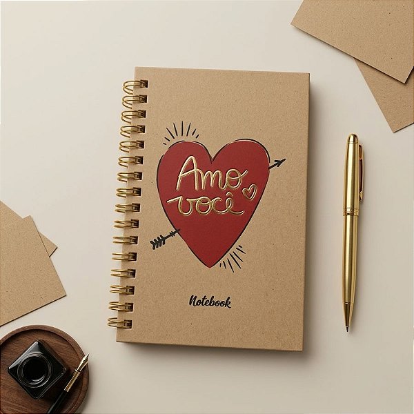 Bloco para Anotação "Amo Você" - 80 Folhas - 9,5x14,5cm - 1 unidade - Rizzo