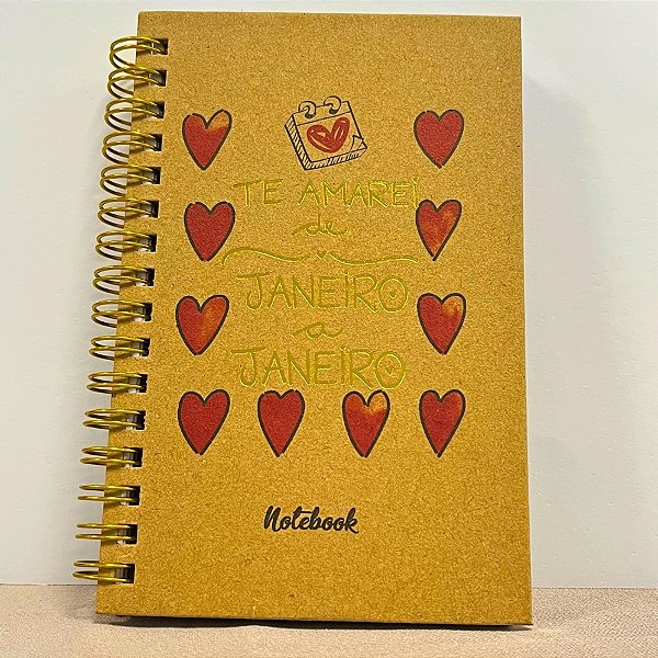 Bloco para Anotação "Te Amarei De Janeiro A Janeiro" - 80 Folhas - 9,5x14,5cm - 1 unidade - Rizzo