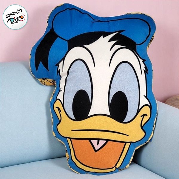 Almofada Formato Pato Donald 90 anos - Mickey Mouse - 34x26cm - 1 unidade - Disney Original - Rizzo