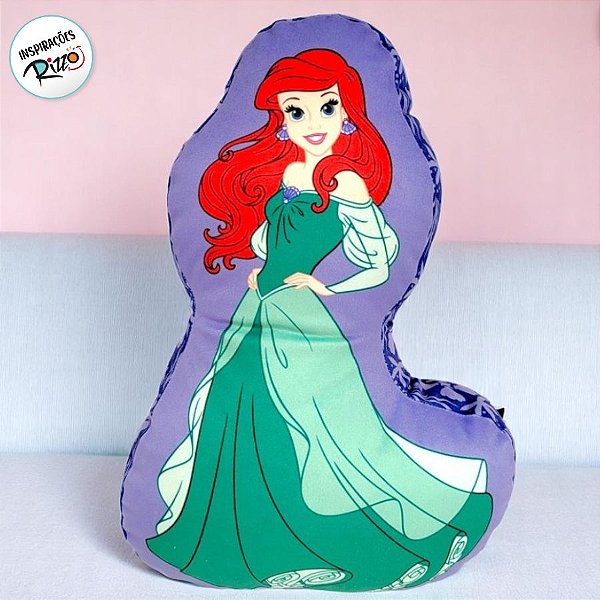 Almofada Formato Ariel - 35x25cm - 1 unidade - Disney Original - Rizzo