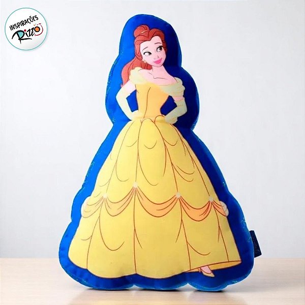 Almofada Formato Bela - 39x25cm - 1 unidade - Disney Original - Rizzo