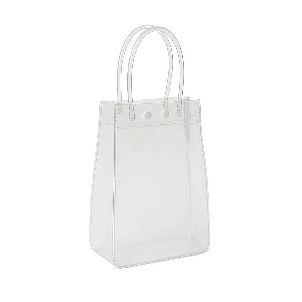 Sacola Transparente Botão - 20x10x30cm - 1 unidade - Rizzo
