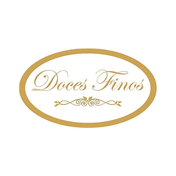 Etiqueta Adesiva - Doces Finos - 3,5x2cm - 100 unidades - Rizzo