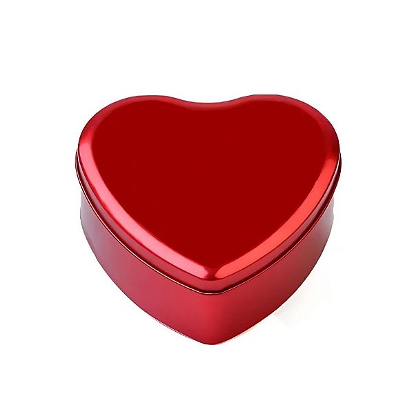 Lata Coração - Vermelho - 7x4cm - 1 unidade - Rizzo