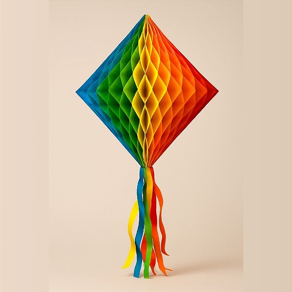 Enfeite Decorativo De Papel Seda - 40cm - 1 unidade - Rizzo