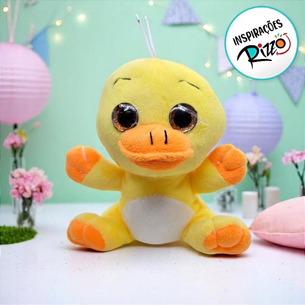 Pato De Pelúcia - Amarelo - 15,5cm - 1 unidade - Rizzo
