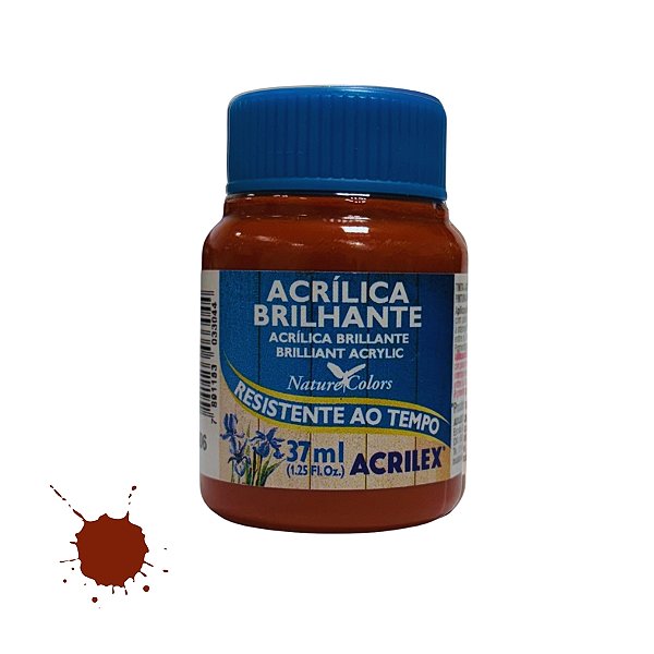 Tinta Acrílica Brilhante 37ml - Cerâmica - 1 unidade - Acrilex - Rizzo