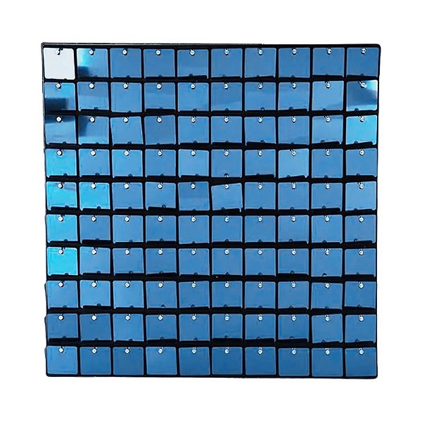 Painel Metalizado Shimmer Wall Azul - 30x30cm - 1 unidade - Rizzo