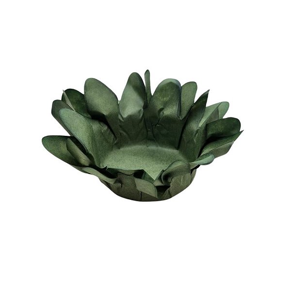 Forminha Para Doces Finos - Margaridinha Verde Musgo - 30 unidades - Floretta Fest - Rizzo