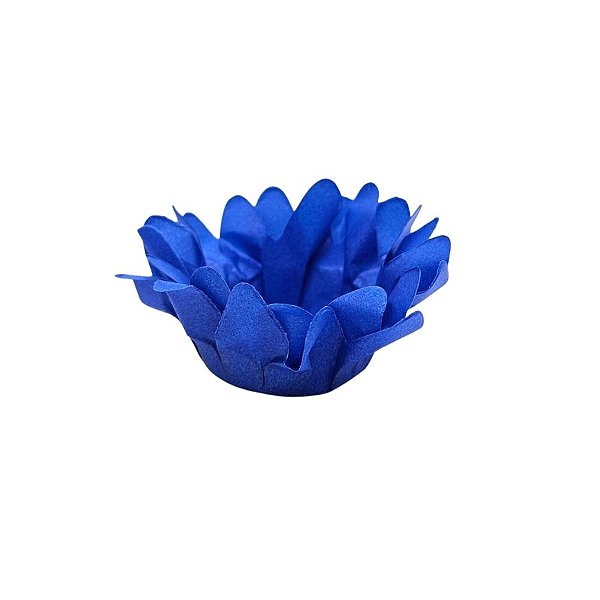 Forminha Para Doces Finos - Margaridinha Azul Royal - 30 unidades - Floretta Fest - Rizzo