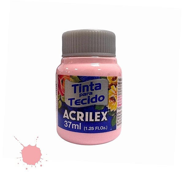 Tinta Para Tecido 37ml - Rosa Bebê - 1 unidade - Acrilex - Rizzo
