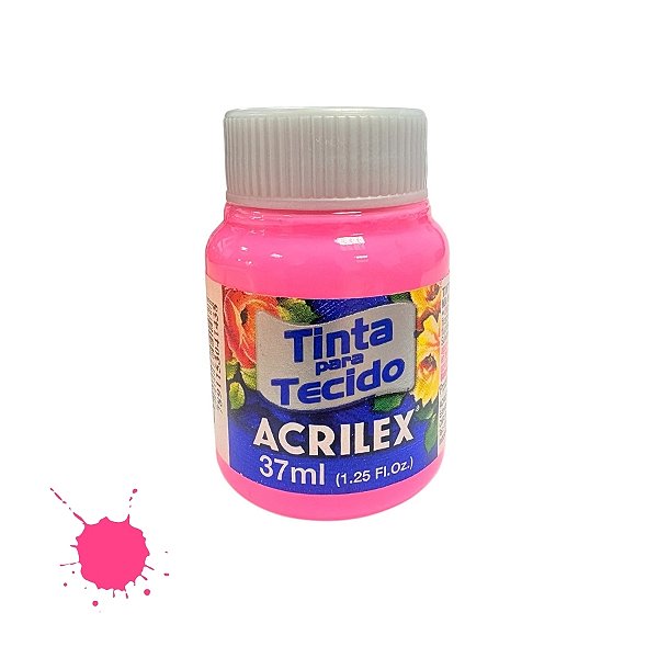 Tinta Para Tecido 37ml - Rosa - 1 unidade - Acrilex - Rizzo
