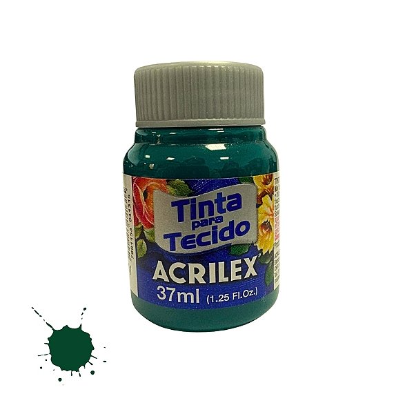 Tinta Para Tecido 37ml - Verde Bandeira - 1 unidade - Acrilex - Rizzo