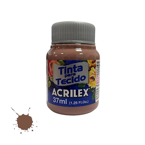 Tinta Para Tecido 37ml - Capuccino - 1 unidade - Acrilex - Rizzo