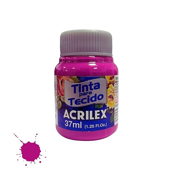 Tinta Para Tecido 37ml - Magenta - 1 unidade - Acrilex - Rizzo