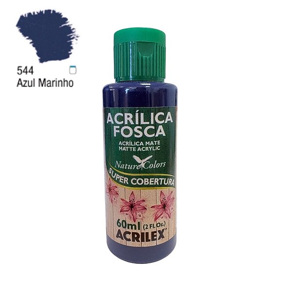 Tinta Acrílica Fosca 60ml - Azul Marinho - 1 unidade - Acrilex - Rizzo