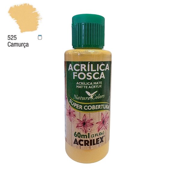 Tinta Acrílica Fosca 60ml - Camurça - 1 unidade - Acrilex - Rizzo