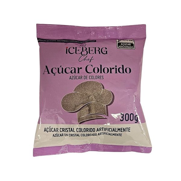 Açúcar Cristal Prateado - 300g - 1 unidade - Iceberg - Rizzo